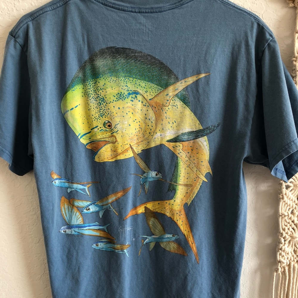 Blue guy Harvey tee